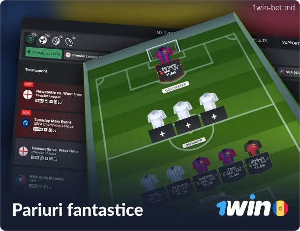 Pariuri sportive Fantasy la 1win Moldova