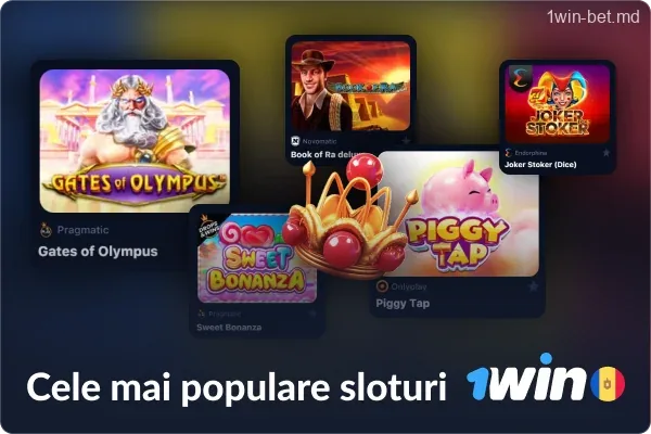 Sloturi populare 1win casino în Moldova