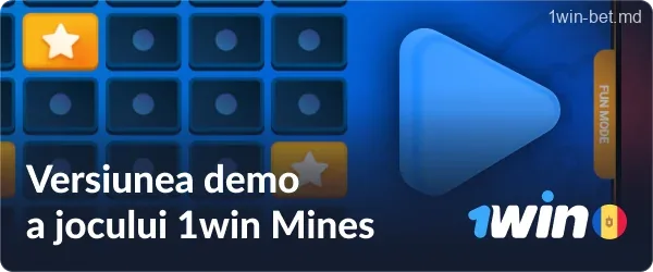 Versiunea demo a jocului Mines la 1win Moldova
